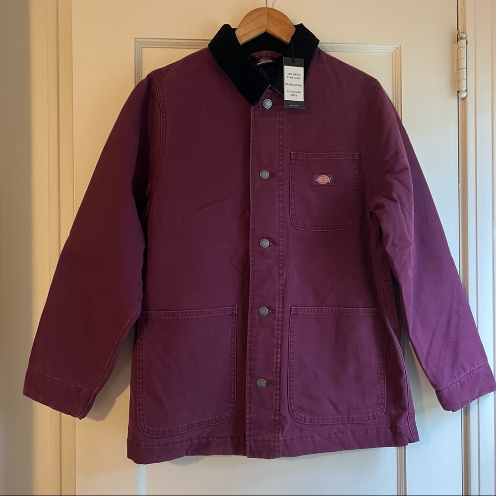 Dickies Women’s Reworked Chore Coat, Plum